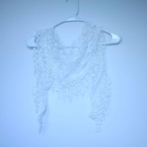 White Lace Scarves Bridesmaid Scarf