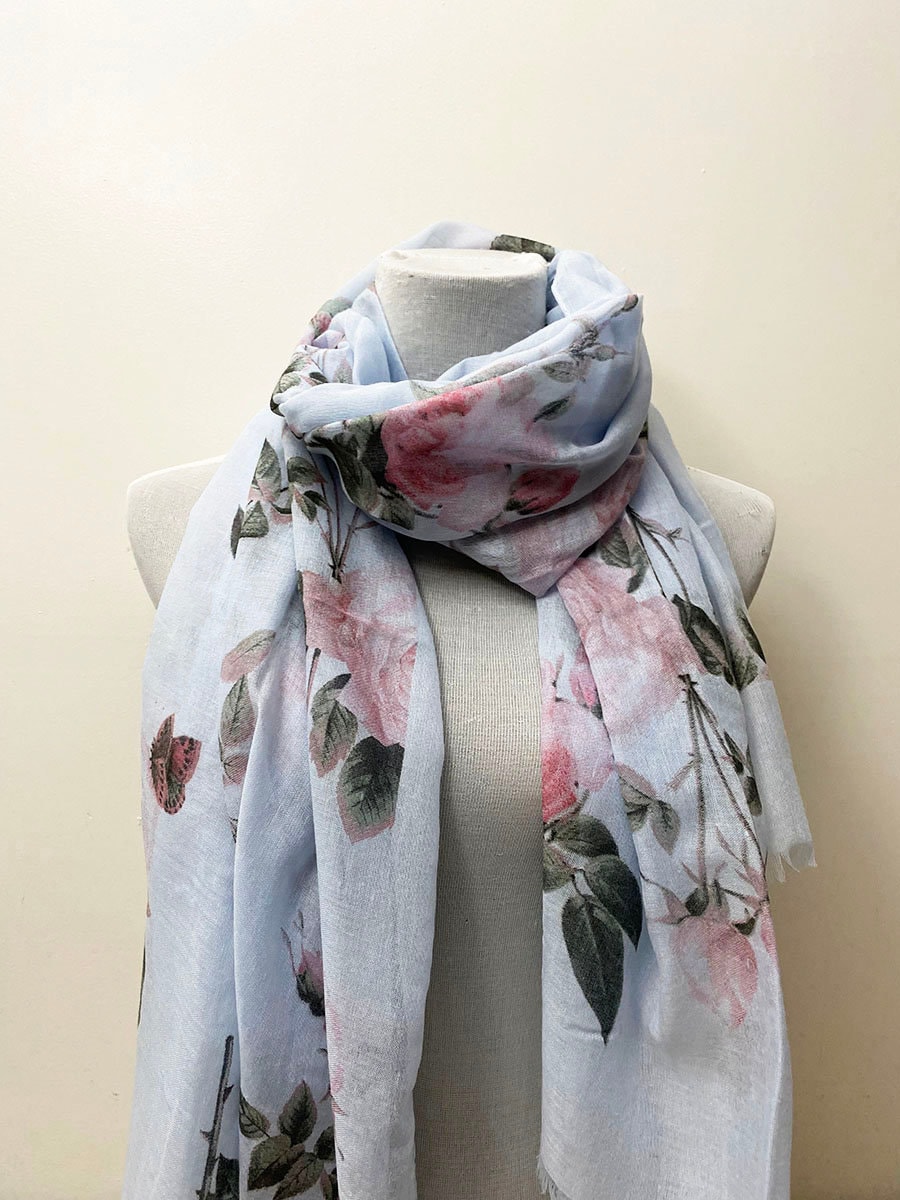 All Over Floral Scarf