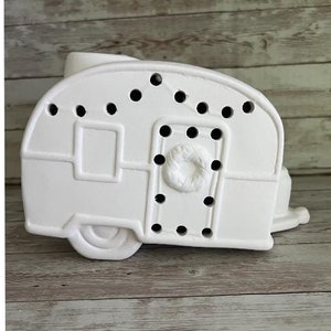 Ceramic Christmas Camper: Ready to Paint Holiday Decor
