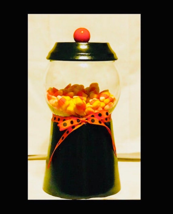 Halloween Candy Jar Halloween Decoration Fall Decoration Etsy