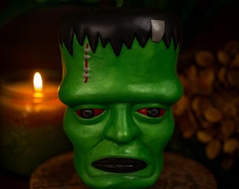Personalized Frankenstein Bust - Custom Monster Sculpture