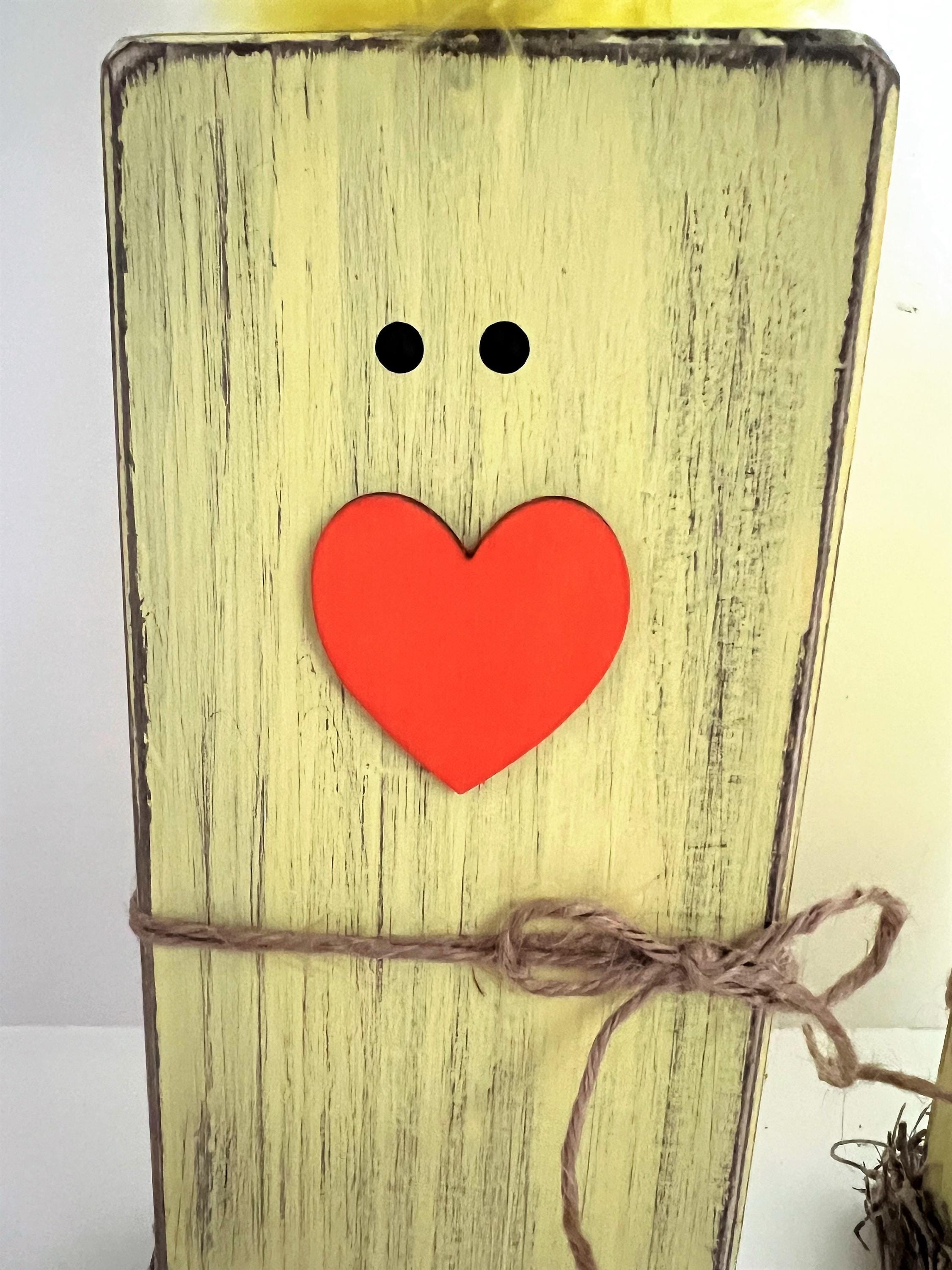 Block Chick Handcrafted Farmhouse Easter Chick Blocks, Rustic Spring Wood Decor ...