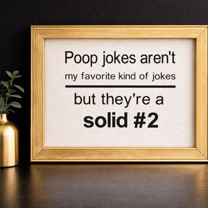 Humorous Bathroom Sign, Guest Bath Decor, Airbnb Powder Room Sign, Poop Joke Wall Art image 5