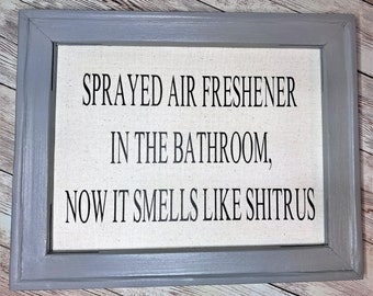 Hilarious Toilet Humor Poop Jokes Bathroom Sign