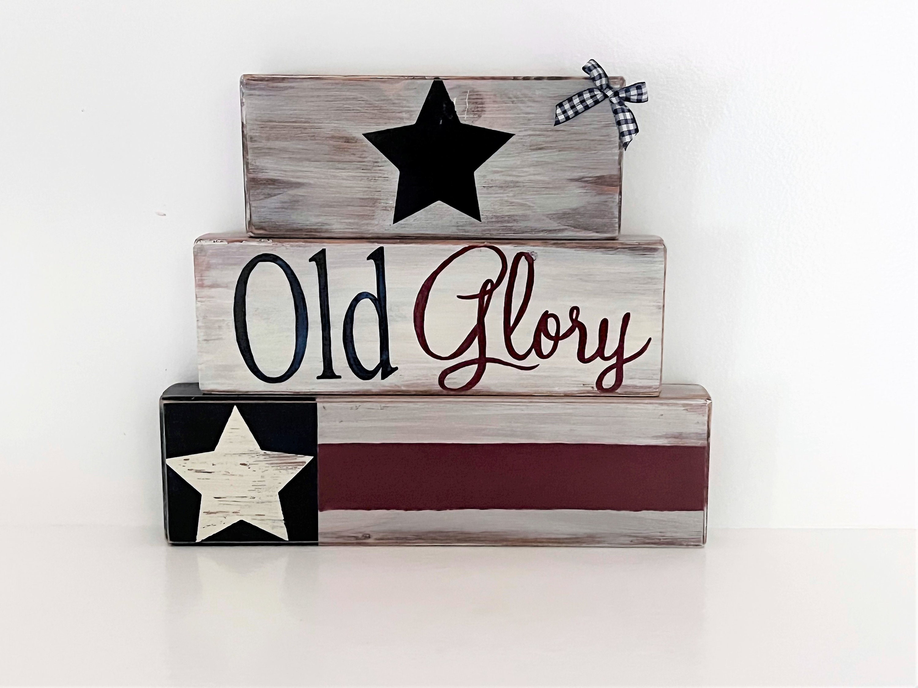 Old Glory Flag Americana Rustic Decor