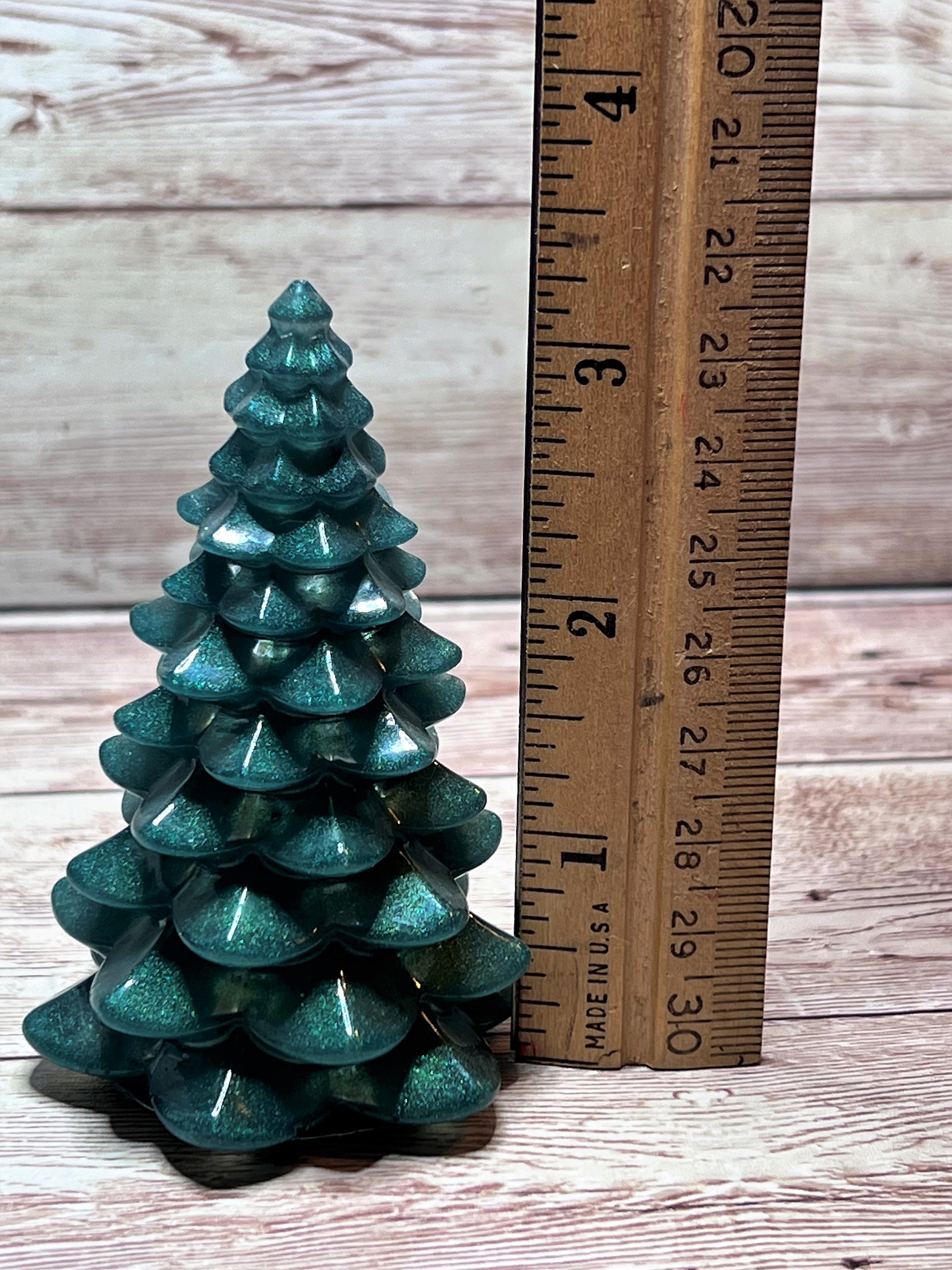 Resin Christmas Tree Evergreen Tree Christmas Decor Tiered Etsy
