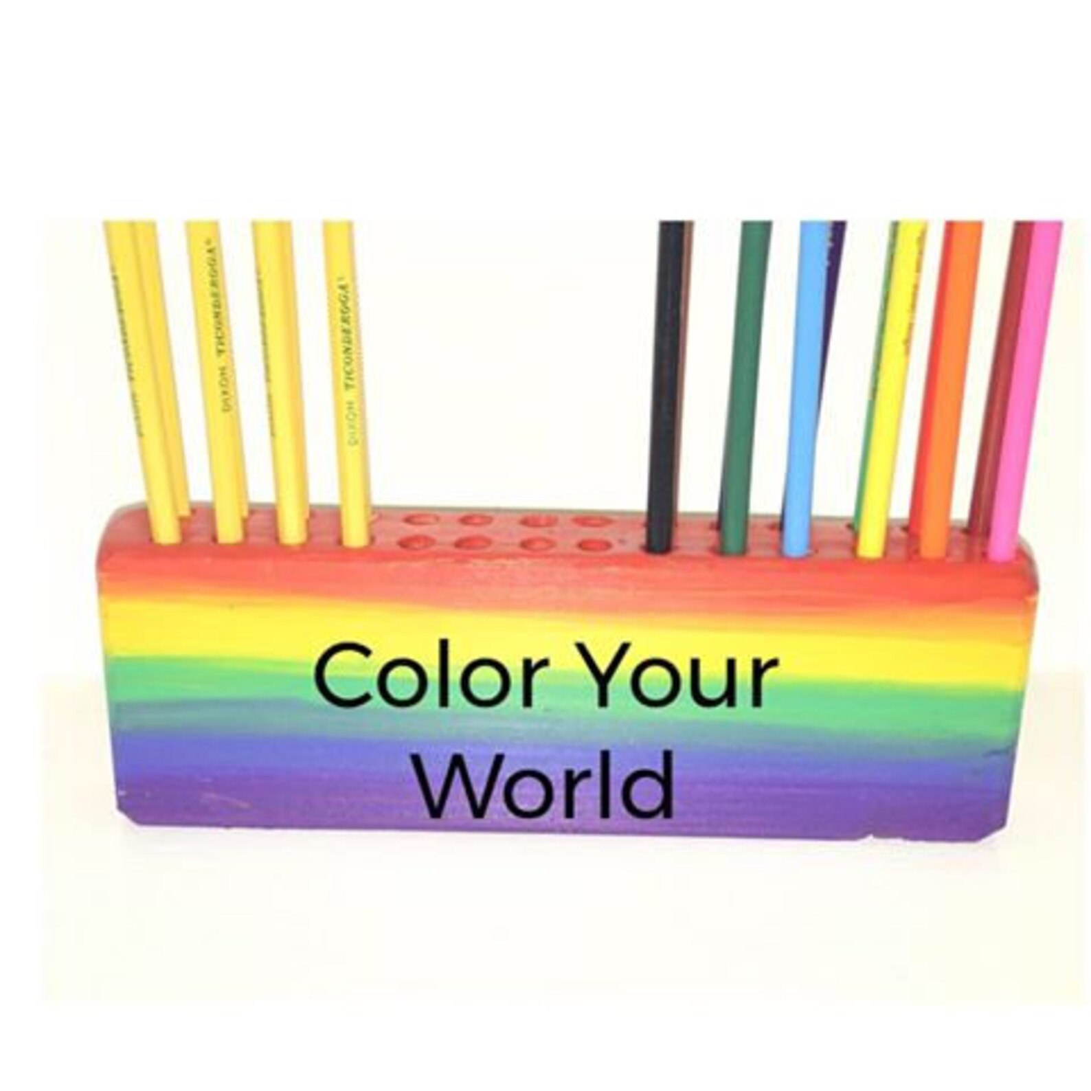 Pencil Holder Colored Pencil Holder Teachers Pencil Holder Etsy
