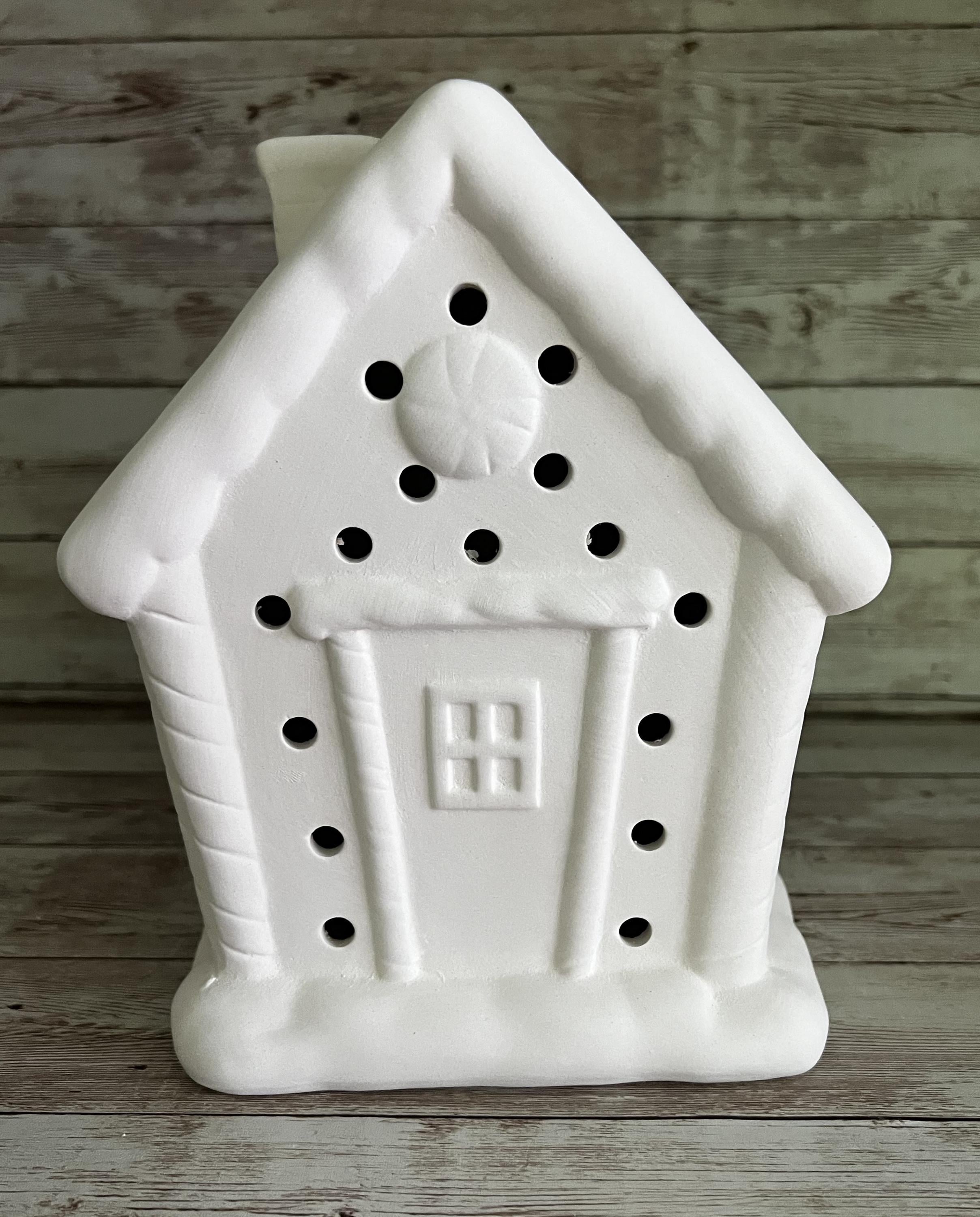 Biscuit Céramique 15 Cm - Beignoir Prêt à Peindre - Avec Kit Lumière - USA