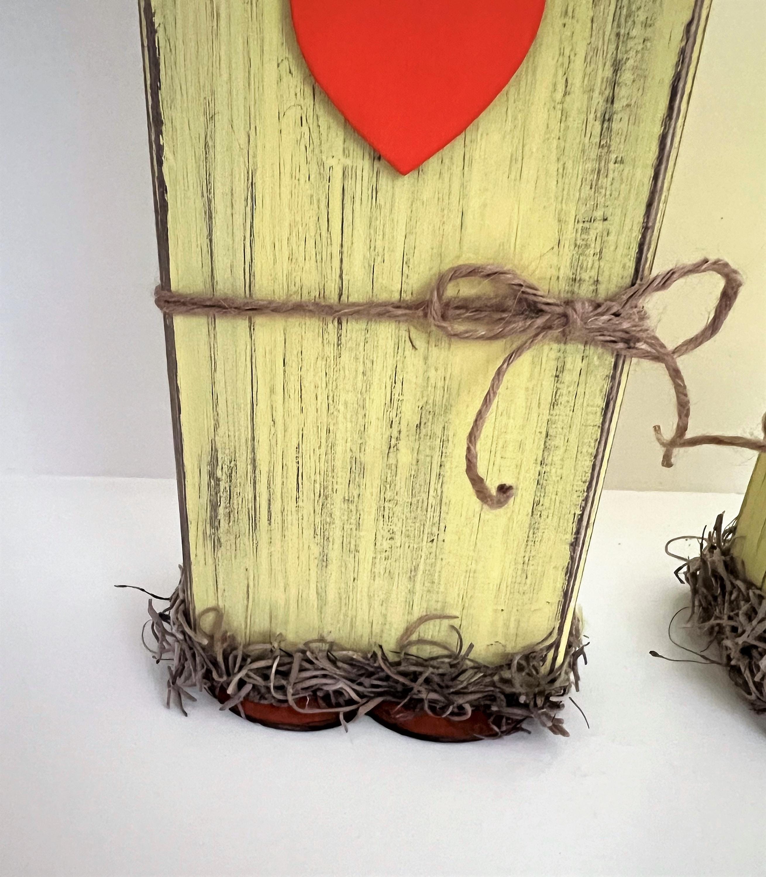 Block Chick Handcrafted Farmhouse Easter Chick Blocks, Rustic Spring Wood Decor ...