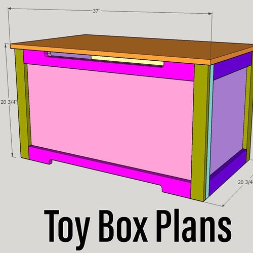 Toy Box Build Plans Etsy