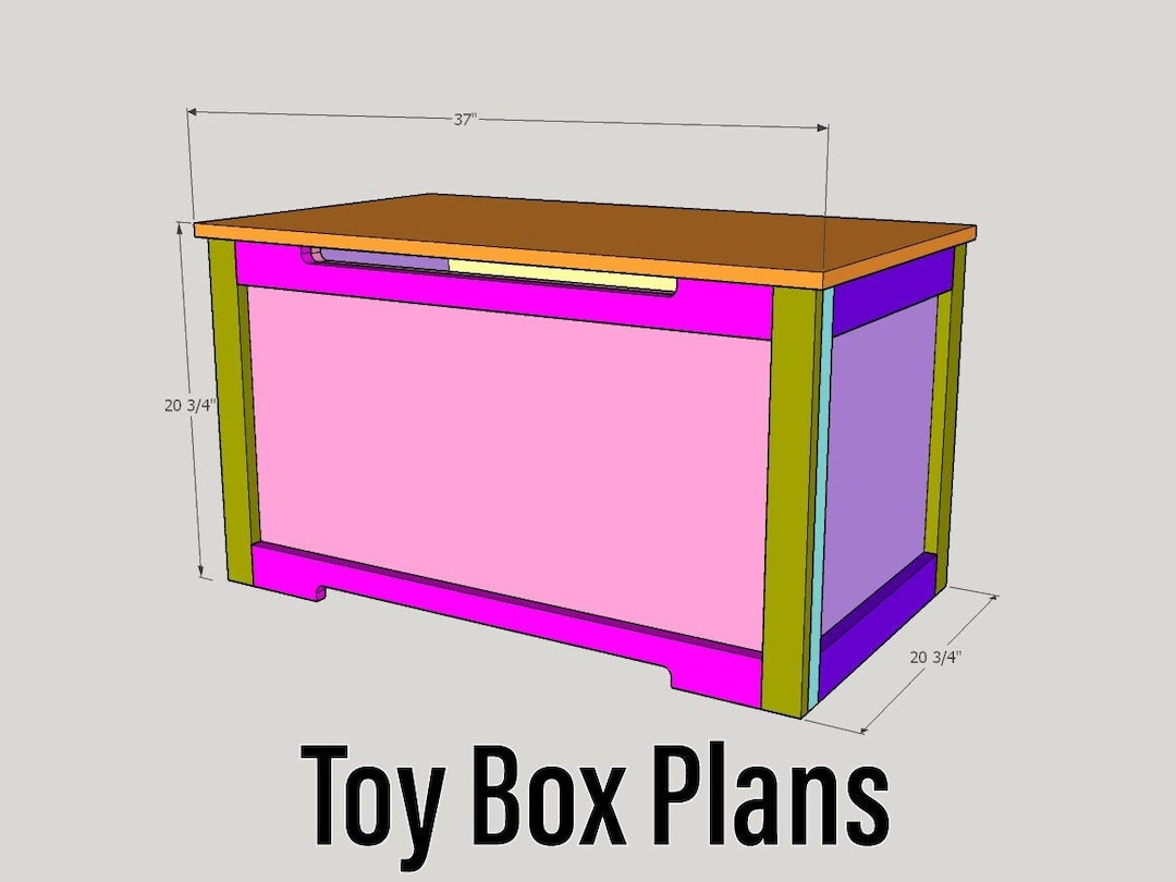 Toy Box Build Plans Etsy
