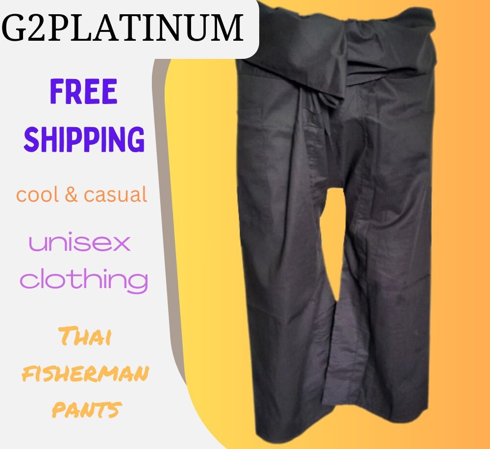 Fisherman Pants Linen Wrap Pants Mens Line Yoga Trousers Loose Pants Thai  Fisherman Pants , Massage Pants 