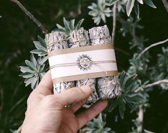 White Sage Smudge Sticks, Sustainably Grown in California.