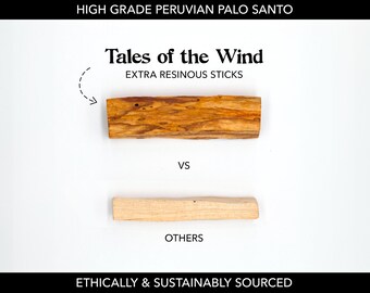 High-Grade Palo Santo Sticks, AAA Premium Organic Peruvian Palo Santo Sticks.