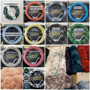 Minky Steering Wheel Cover | You Pick | Inventory on Hand | Pony | Hide | Glacier | Paloma | Forest Fox | Snowy Owl | Frost | Bella | MORE