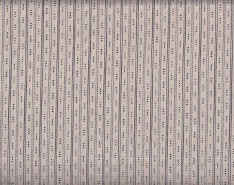 19,90 Eur/m Japan Stoff traditionell Baumwolle Dobby 50cm x 110cm Punkte Streifen creme E1000a