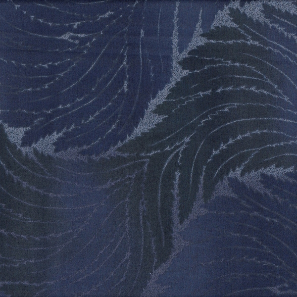 28.00 Eur/meter laminated Japanese cotton fabric 50 cm x 110 cm wax cloth fern blue UT1000f