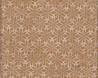 19.00 Eur/mètre Japon Tissu traditionnel Cotton Dobby 50 cm x 110 cm Shippou Dark Yellow C4196a