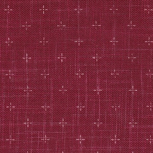 19.90 Eur/Meter Japan Fabric Traditional Cotton Sevenberry 50cm x 110cm Crosses Red E1094e