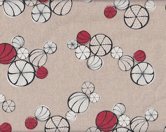 24.00 Eur/meter fabric from Japan cotton linen Kokka 50 cm x 110 cm Tayutou Kumiame natural L508a