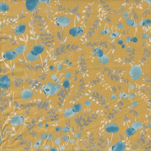 22,90 Eur/metro Tessuti giapponesi cotone moderno venduto al metro 50 cm x 110 cm Natruea - Fiore giallo T600b