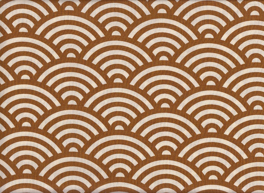 17.90 Eurmeter Japan fabric traditional cotton by the metre 50 cm x 110 cm Seigaiha midi red D1103a