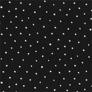 21.90 Eur/Meter Japan Fabric Modern Cotton Lecien 50 cm x 110 cm Dots Small Black G4021-BK