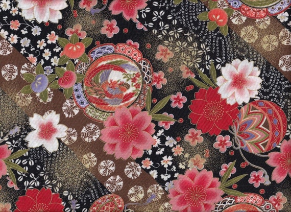22,90 Eur/meter Japanese Fabric Traditional Cotton 50 Cm X 110 Cm