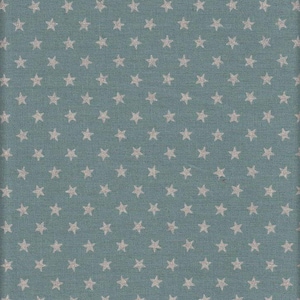 29.90 Eur/Meter Oilcloth Japan laminated cotton linen 50 cm x 110 cm glitter stars light blue UG302l