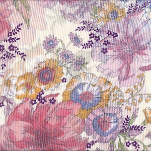 22.90 Eur/meter Japan fabric thin cotton Lawn 50 cm x 110 cm Elegance Flower pink T0018b