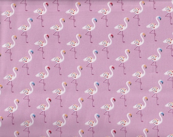 17,90 Eur/Meter Japanese fabrics Cotton By the meter Oxford 50 cm x 110 cm Flamingo pink R1286b