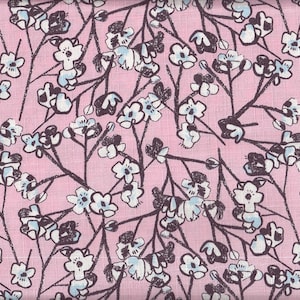 22.90 Eur/meter fabric from Japan traditional cotton dobby 50 cm x 110 cm Sakura pink B282b