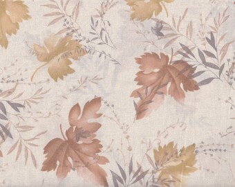 19,90 Eur/mètre Japon tissu coton moderne Daiwabo 50 cm x 110 cm feuilles creme T1003a