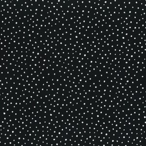 21.90 Eur/Meter Japanese Fabrics Modern Cotton Sold by the Meter Dots 50 cm x 110 cm Mini dot black G4028-BK
