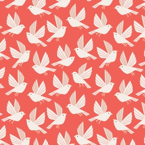 21,90 Eur/meter Loes van Oosten cotton by the meter 50 cm x 110 cm Cotton+Steel Wild & Free - Free As A Bird - Rise Above N170a