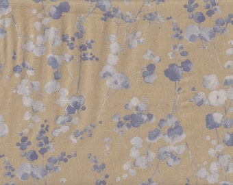 20,90 Eur/Meter Japanese fabrics Modern cotton linen Flowers Dress fabric 50 cm x 110 cm Flower branches yellow