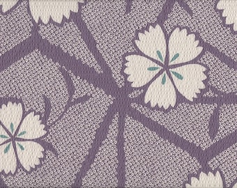 22.90 EUR/meter Japanese fabric, traditional cotton, 50 cm x 110 cm, Sakura shibori lilac B122c