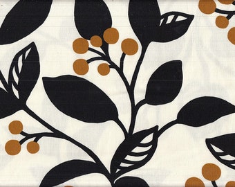 22.90 Eur/meter fabric from Japan cotton 50 cm x 150 cm Lehti Flower black T0095b