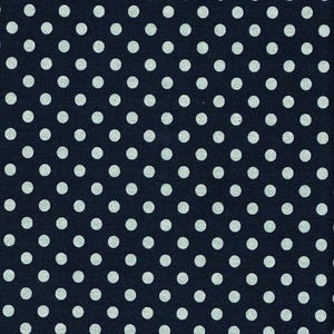 29.90 Eur/Meter oilcloth Japan laminated cotton linen 50 cm x 110 cm glitter dots navy UG417p