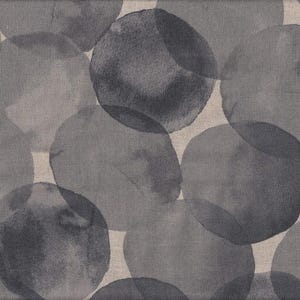 24.90 Eur/Meter Japan Fabric Kokka Modern Cotton Linen Viella 50 cm x 110 cm Bubbles gray G4050e