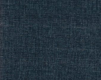 May include: A close-up of a textured fabric in a deep navy blue color. The fabric has a woven appearance with subtle variations in tone, creating a rich, dimensional look. The texture is visible throughout the image.