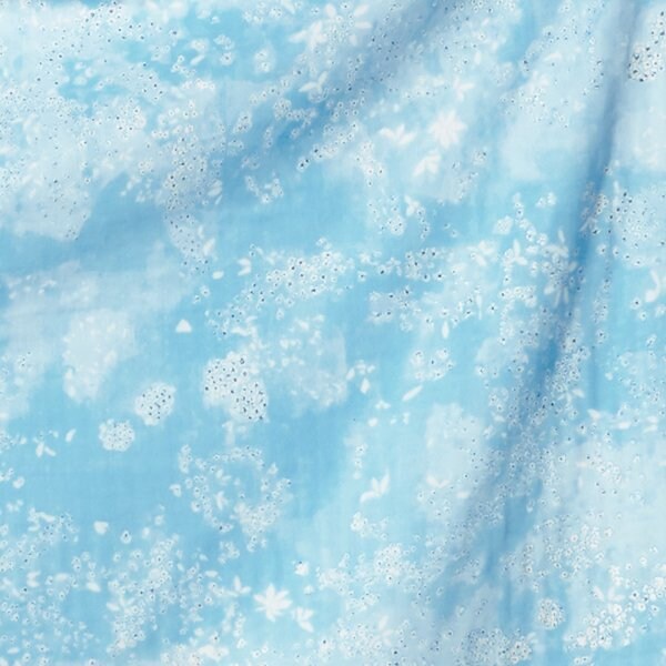 24.90 Eur/meter Japan fabric cotton kokka double gauze 50 cm x 106 cm nani IRO Lei nani A helblau M500a
