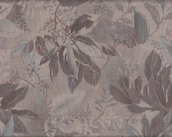 19.90 Eur/meter Japan fabric modern cotton Daiwabo 50 cm x 110 cm leaves brown T542e