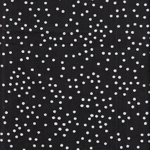 22.90 Eur/Meter Japan Fabric Cotton Sold by the Meter 50 cm x 110 cm Cotton+Steel Stardust Pearl Black N003