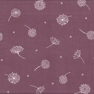 22.90 Eur/meter Japan fabric Modern cotton Cosmo 50 cm x 110 cm Dandelion ash pink (baby cord) T5001a