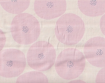 27.90 Eur/meter fabric from Japan cotton sold by the meter Kokka circles 50 cm x 110 cm Muddy Works pink L497k