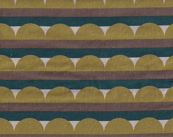 19.90 Eur/meter Japanese fabrics by the metre cotton linen 50 cm x 110 cm Sunset green G540d