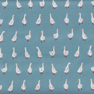 22.90 Eur/meter Japanese fabrics cotton Oxford 50 cm x 110 cm goose blue R1284c