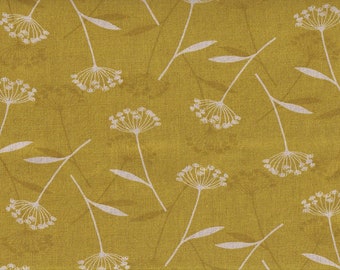 19,90 Eur/Meter Japan Fabric Modern Cotton Linen Canvas Cosmo 50 cm x 110 cm Dandelion mustard