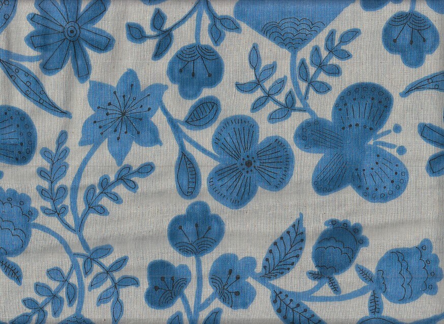 22.90 Eur/Meter Japan Fabric Children's Fabric Cotton Kokka 50 cm x 110 cm Winter flower gray double gauze T0079b